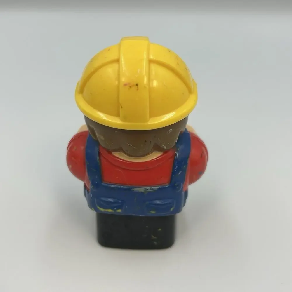 Mega Bloks Duplo Yellow Truck Cab Blue Dump Truck Vehicle w/ Worker Toy Set
